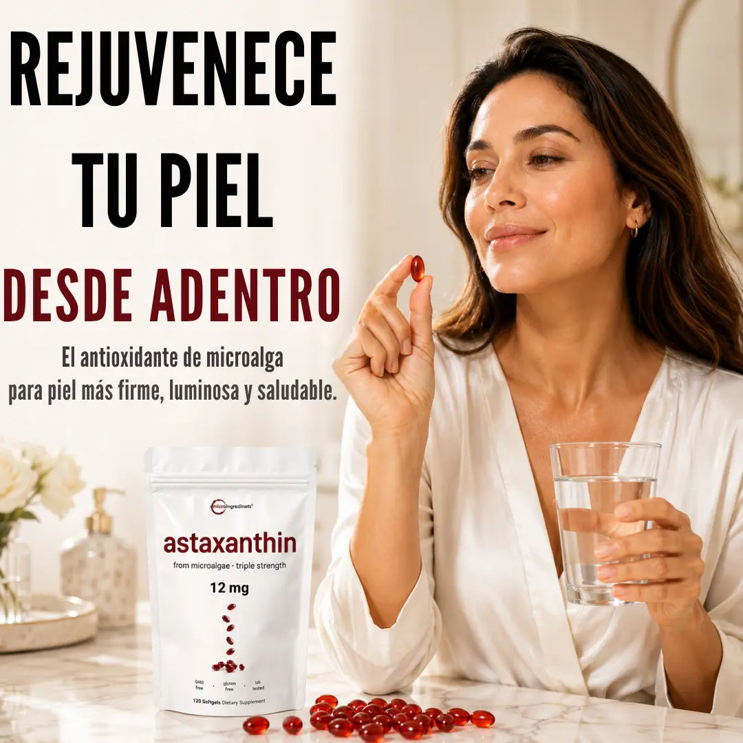 Astaxanthin™ — El Rey Antioxidante que Protege tu Piel desde Adentro