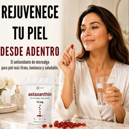 Astaxanthin™ — El Rey Antioxidante que Protege tu Piel desde Adentro